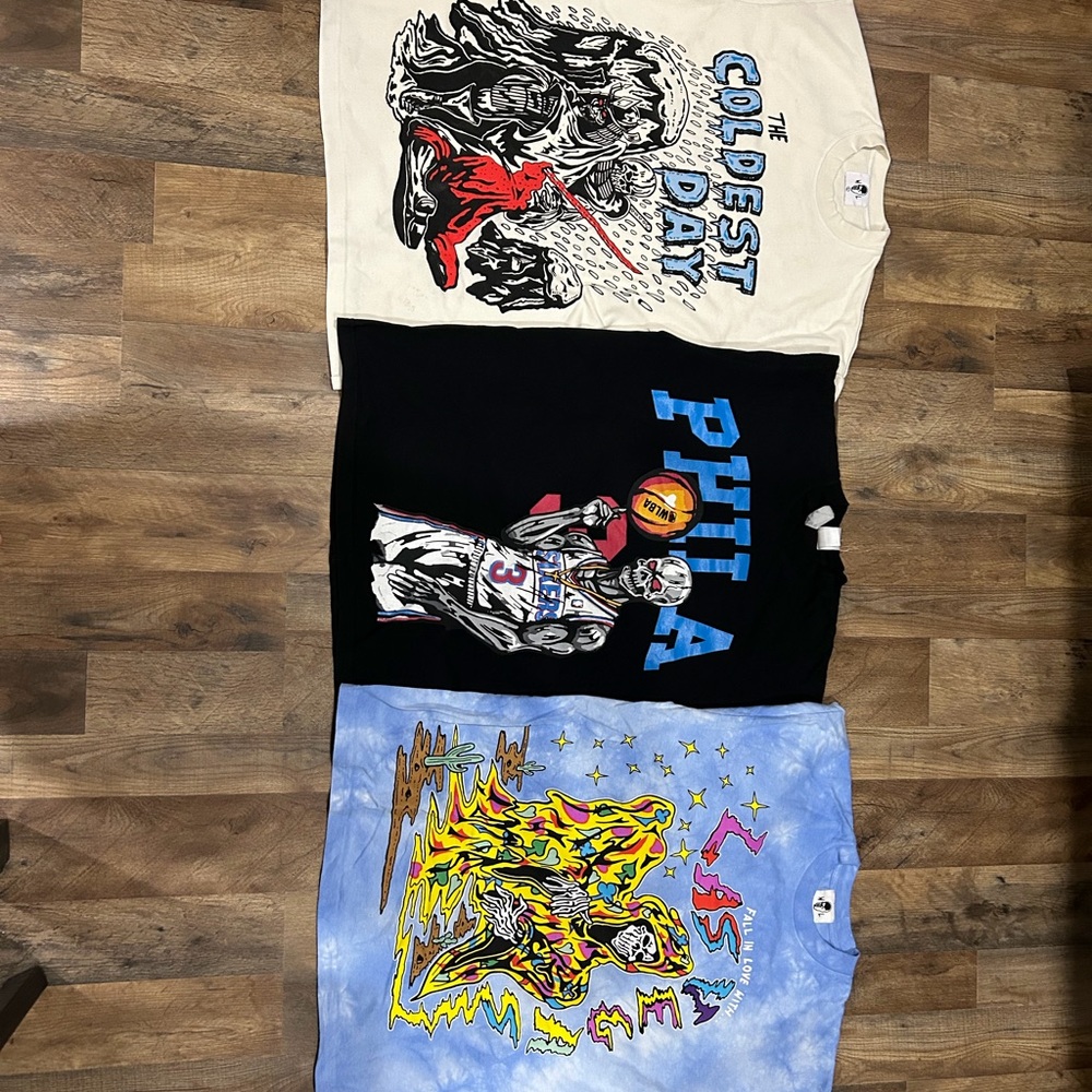 Warren Lotas Graphic T-Shirt Bundle - Black, White, Blue
